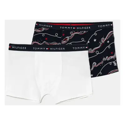 Dětské boxerky Tommy Hilfiger 2-pack tmavomodrá barva, UB0UB00550