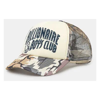 Kšiltovka Billionaire Boys Club Camo Arch Logo Trucker zelená barva, vzorovaná, B24142