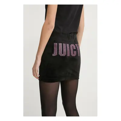 Sukně Juicy Couture černá barva, mini, pouzdrová, JCBGS125864