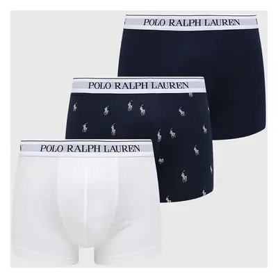 Boxerky Polo Ralph Lauren 3 - Pack pánské, bílá barva