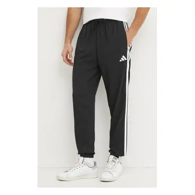 Kalhoty adidas Essentials pánské, černá barva, vzorované, IM7841