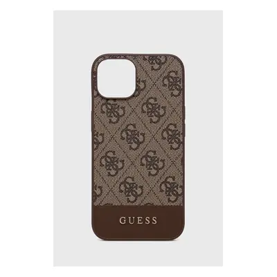 Obal na telefon Guess Iphone 14 6,1" hnědá barva