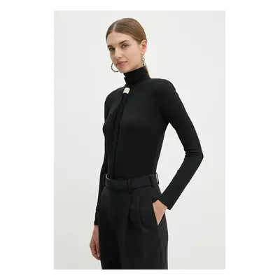 Body Elisabetta Franchi dámské, černá barva, BO00947E2