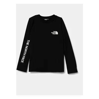 Dětské tričko s dlouhým rukávem The North Face NEVER STOP LS TEE černá barva, NF0A89HYJK31