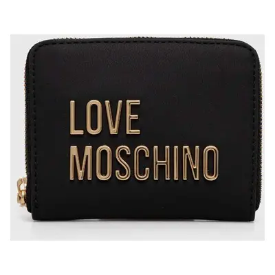 Peněženka Love Moschino černá barva, JC5613PP1LKD0000