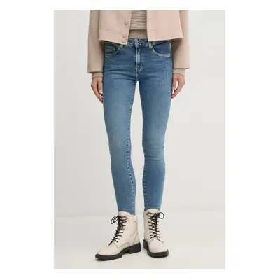 Džíny Pepe Jeans SKINNY JEANS MW REGENT dámské, modrá barva, PL204728IA3