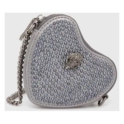 Kabelka Kurt Geiger London MICRO HEART CROSSBODY šedá barva, 9548467609