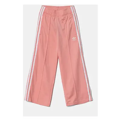 Dětské tepláky adidas Originals oranžová barva, s aplikací, JD1664