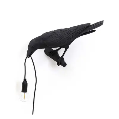 Nástěnná lampa Seletti Bird Lamp Black Looking Left