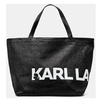 Bavlněná kabelka Karl Lagerfeld černá barva, A1W50064