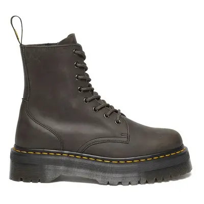 Kožené workery Dr. Martens Jadon dámské, černá barva, na platformě, DM31985057