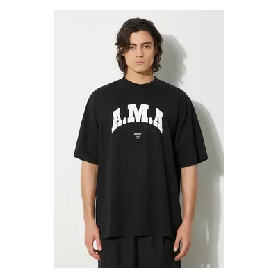 Bavlněné tričko Marcelo Burlon Ama Over Tee černá barva, s potiskem, CMAA054F24JER00B1001