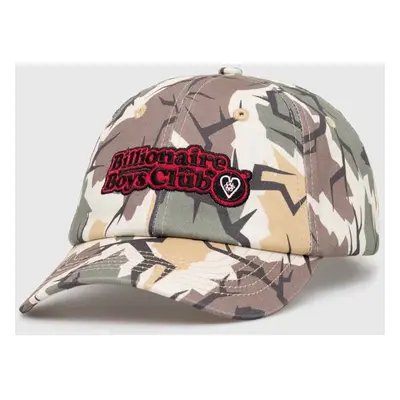 Bavlněná baseballová čepice Billionaire Boys Club Camo Cap zelená barva, B24146