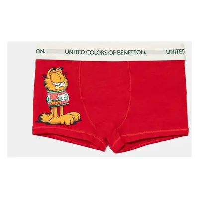 Dětské boxerky United Colors of Benetton červená barva, 32IM0X01A