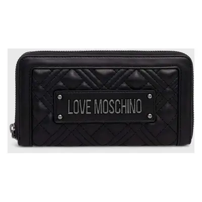 Peněženka Love Moschino černá barva, JC5600PP1LLA0000