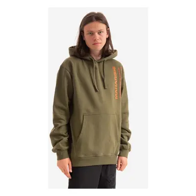 Bavlněná mikina Maharishi Miltype Hooded sweat Organic Sweat 420 9756 OLIVE pánská, zelená barva