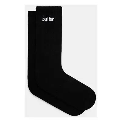 Ponožky Butter Goods Basic Socks pánské, černá barva, BG243910