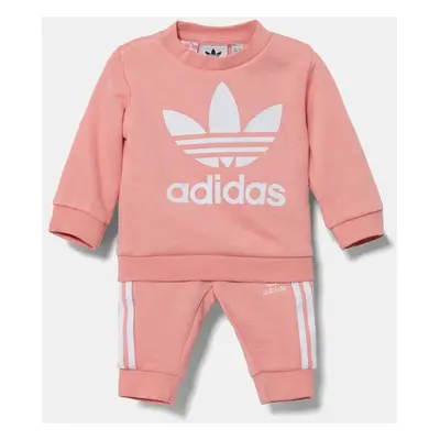 Kojenecká tepláková souprava adidas Originals oranžová barva, JC6508