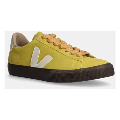 Semišové sneakers boty Veja Campo zelená barva, CP0303694B