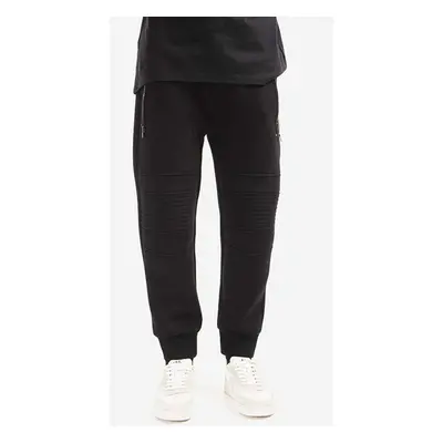 Tepláky Neil Barett Skinny Low Rise Swatpants černá barva, hladké, BJP002BH.S505C.01-black