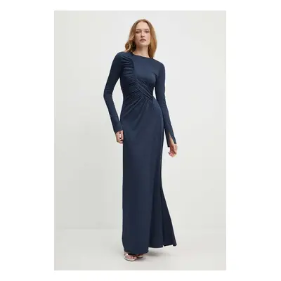 Šaty Victoria Beckham tmavomodrá barva, maxi, 1324JDR005610A