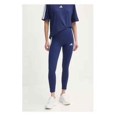 Legíny adidas Essentials dámské, tmavomodrá barva, s aplikací, JE0067