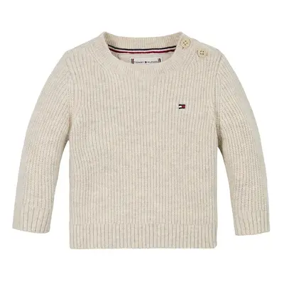 Kojenecký svetr Tommy Hilfiger béžová barva, lehký, KN0KN01962