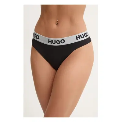 Tanga HUGO černá barva, 50480166