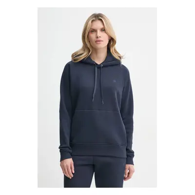 Mikina G-Star Raw dámská, tmavomodrá barva, s kapucí, hladká, D21255-C235