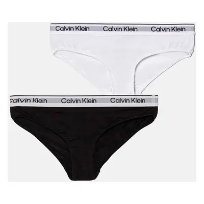 Dětské kalhotky Calvin Klein Underwear 2-pack černá barva, G80G800711