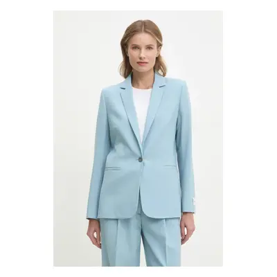 Blazer s příměsí vlny Calvin Klein modrá barva, K20K207632