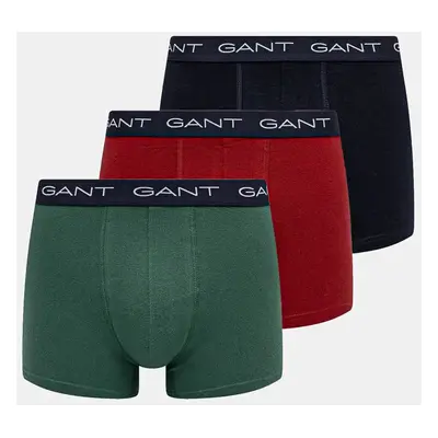 Boxerky Gant 3-pack pánské, tmavomodrá barva, 902443004