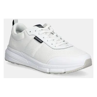 Sneakers boty Tommy Hilfiger LIGHTWEIGHT MODERN KNIT RUNNER bílá barva, FM0FM05326