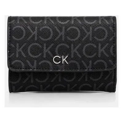 Peněženka Calvin Klein černá barva, K60K612684