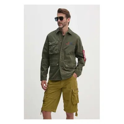 Bunda Alpha Industries Field Jacket LWC 136115 136 pánská, šedá barva, přechodná