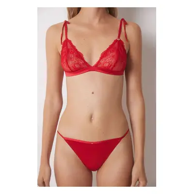 Kalhotky brazilky women'secret RED XMAS LA VECINA RUBIA červená barva, 5358630