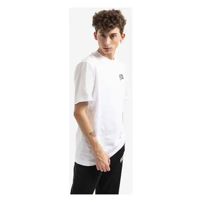 Bavlněné tričko Billionaire Boys Club Small Arch Logo bílá barva, s potiskem, BC003-WHITE