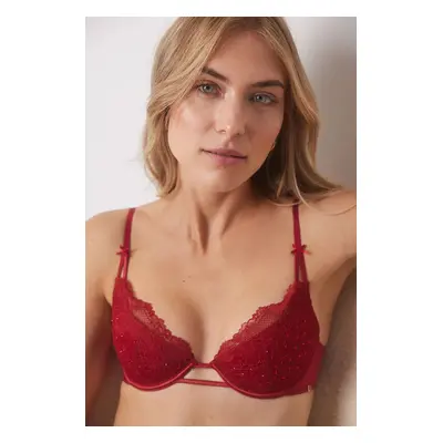 Podprsenka women'secret RED XMAS LA VECINA RUBIA červená barva, 7918840.843.861