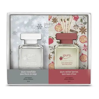 Sada aroma difuzéru Ipuro Snowflakes & Berries 2 x 50 ml 2-pack více barev