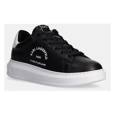 Kožené sneakers boty Karl Lagerfeld KAPRI MENS černá barva, KL52538K