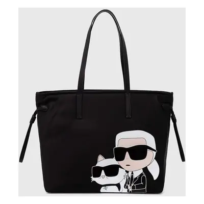 Kabelka Karl Lagerfeld černá barva, 245W3059