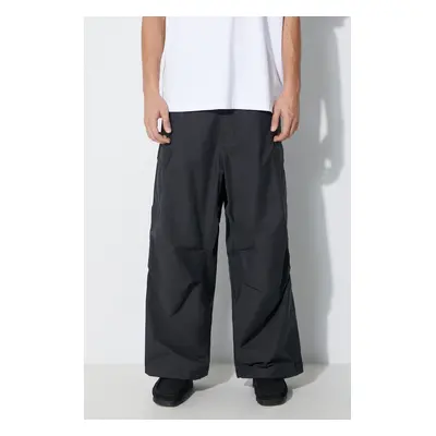 Kalhoty Maharishi Oversized Tobi Cargo Snopants pánské, černá barva, ve střihu cargo, 4615.BLACK