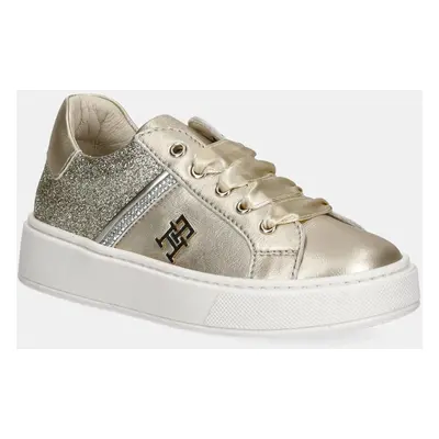 Dětské sneakers boty Tommy Hilfiger zlatá barva, T1A9-33932