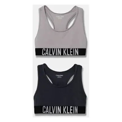 Dětská podprsenka Calvin Klein Underwear 2-pack šedá barva, G80G800700