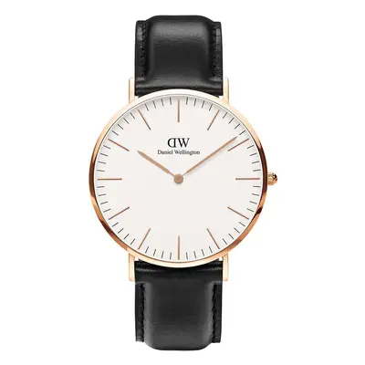 Hodinky Daniel Wellington Classic 40 Sheffield RG černá barva