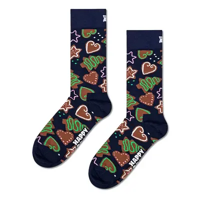 Ponožky Happy Socks Gingerbread Cookies tmavomodrá barva, P002055