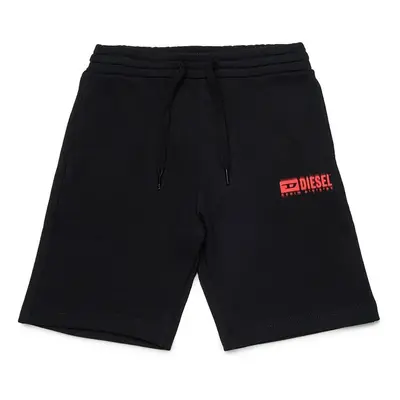 Dětské bavlněné šortky Diesel PBASESHORT SHORTS černá barva, J02236