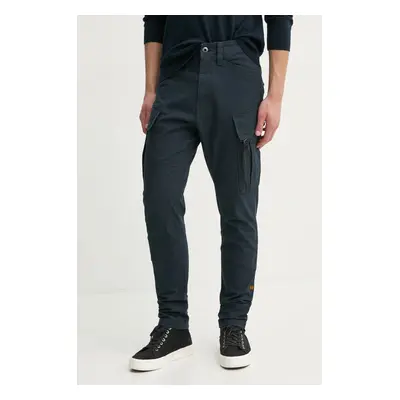 Kalhoty G-Star Raw pánské, tmavomodrá barva, ve střihu cargo, D24307-D504