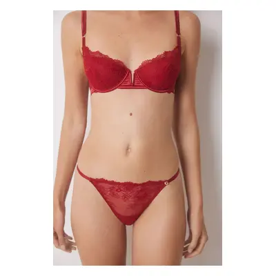 Tanga women'secret RED XMAS LA VECINA RUBIA červená barva, 5358622