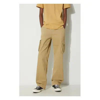 Bavlněné kalhoty Alpha Industries Jet Pant zelená barva, jednoduché, 101212